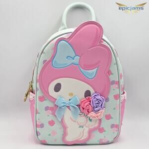 Sanrio Hello Kitty and Friends My Melody Pastel Floral Mini Backpack Bag New